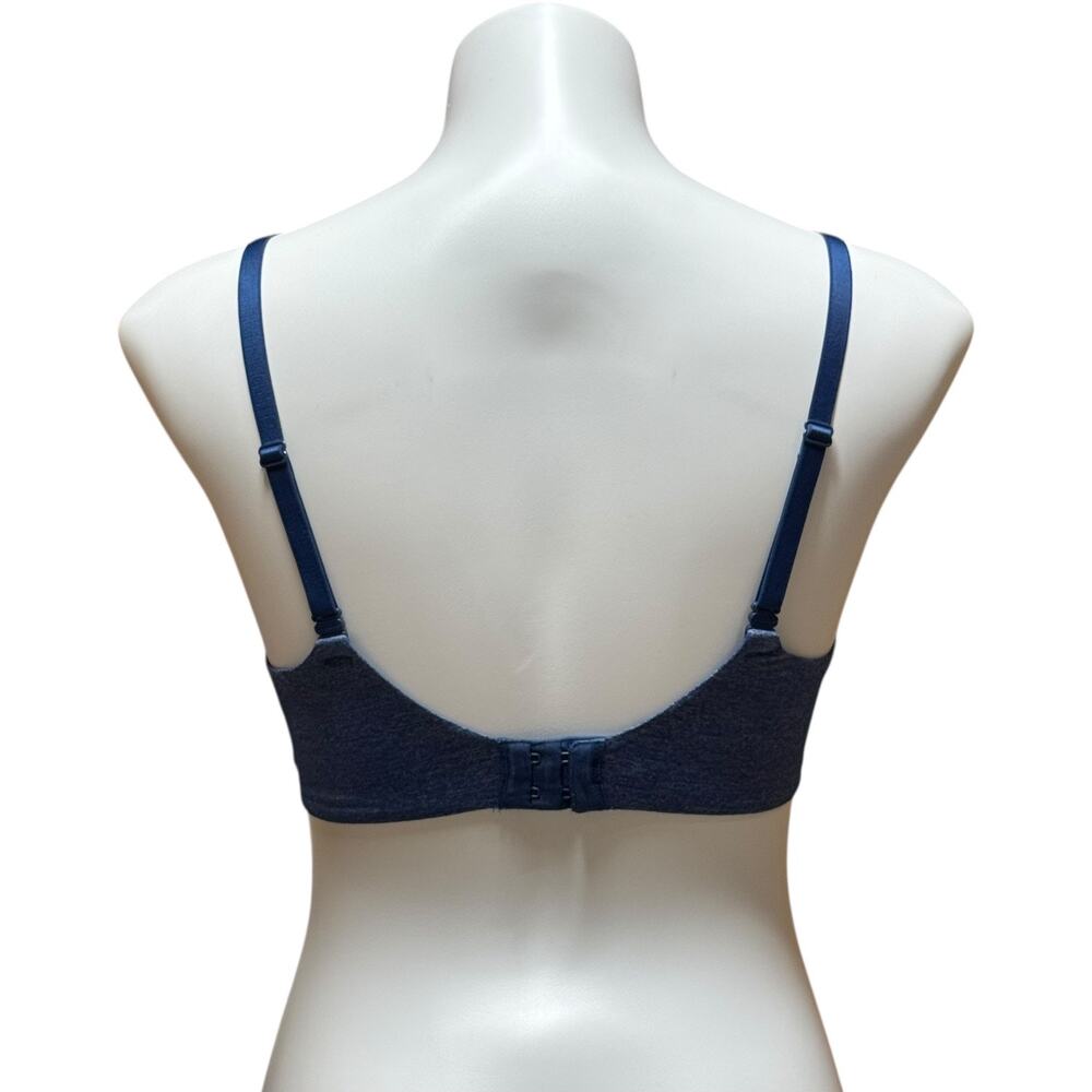 Victoria's Secret Uplift Semi Demi Back Close Convertible Underwire Bra Blue 34D - Picture 3 of 6